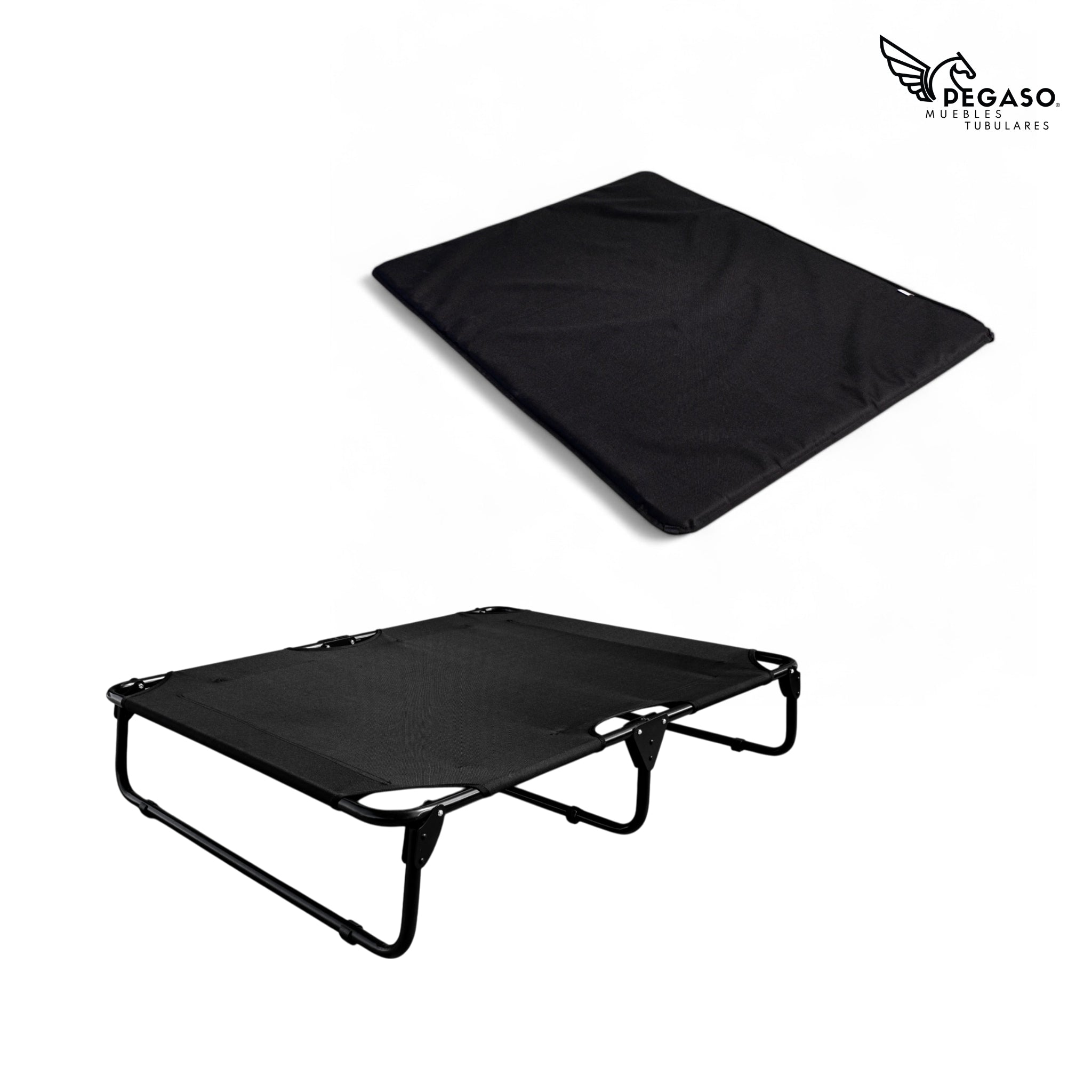 PEGASO KIT Extra Large Dog Bed/Cot + Mat, 122x92x18 cm (Mod KM-EG)