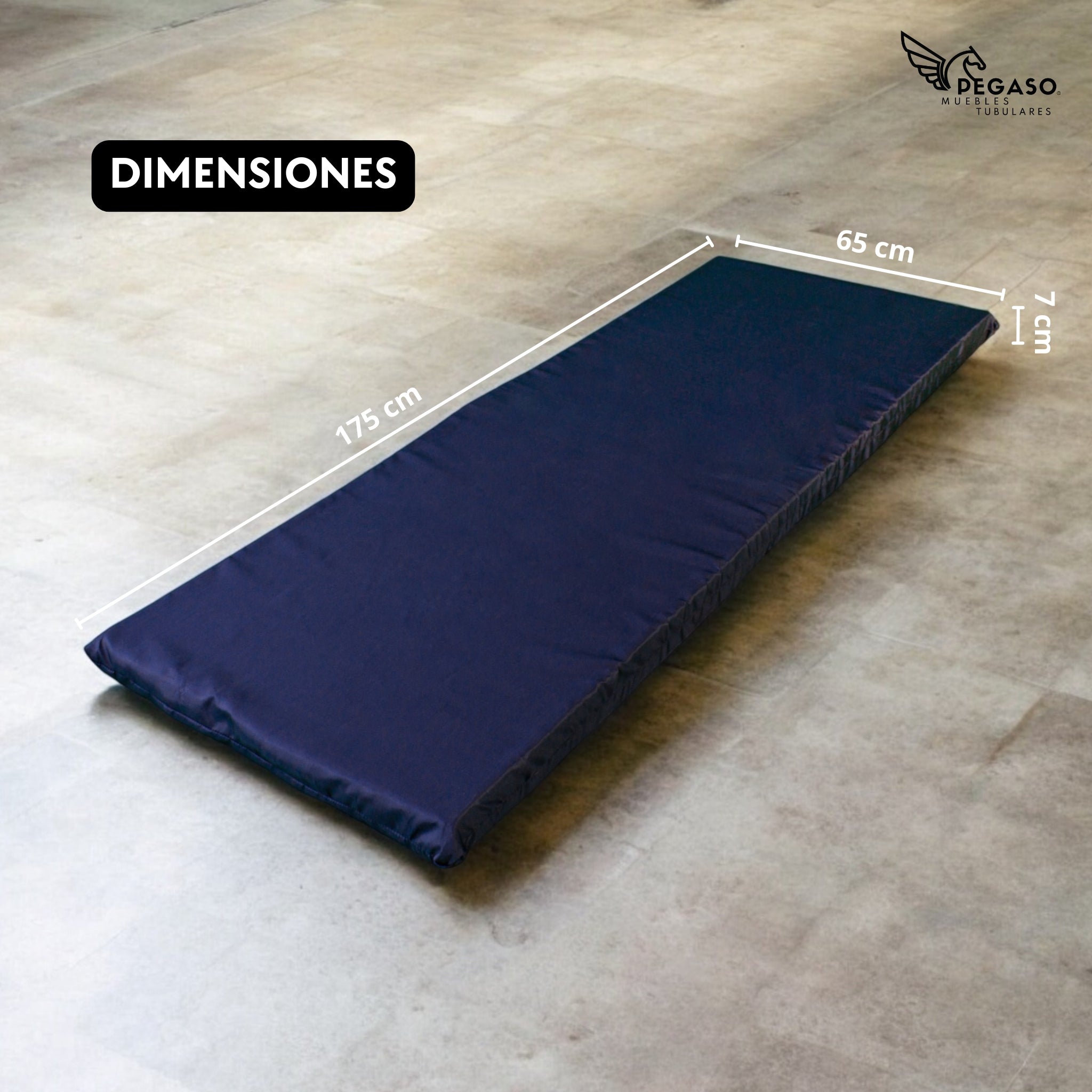 Colchoneta Para Albergue C/cierre Hule Espuma 7cm Pegaso