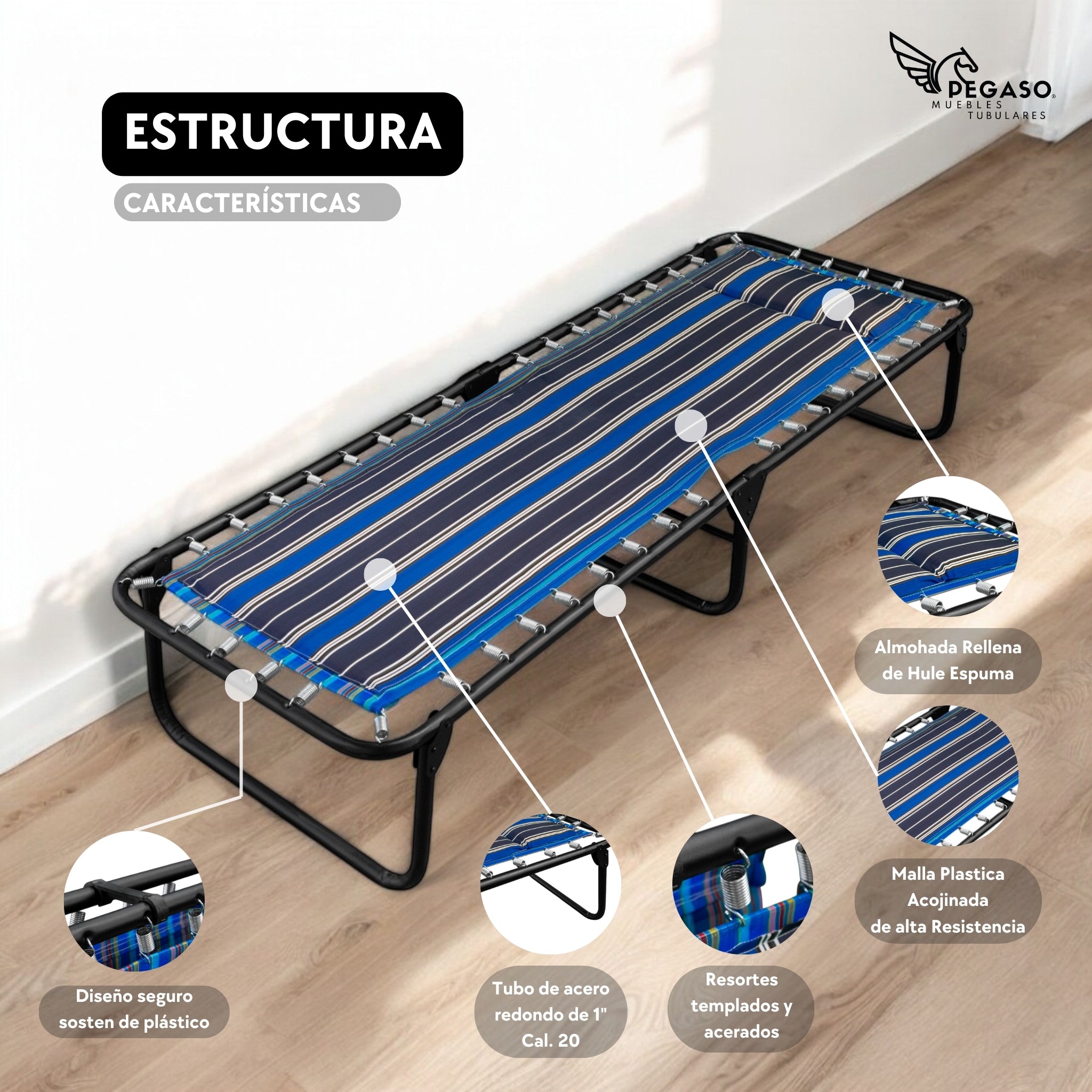 Folding / Padded Cot Bed (KSA Model)