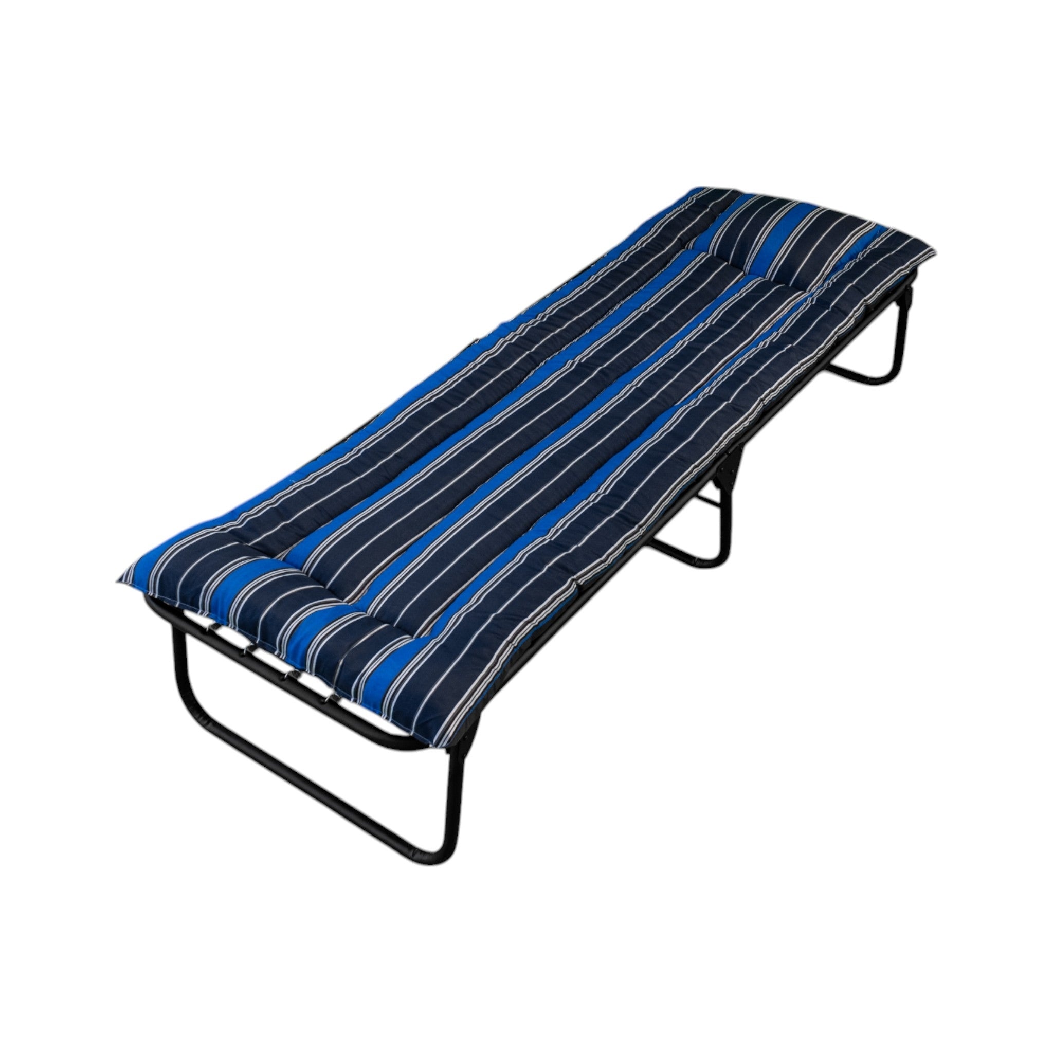 Catre Camastro Plegable / de Lona Reforzada + Colchón de Borra de 5 cm