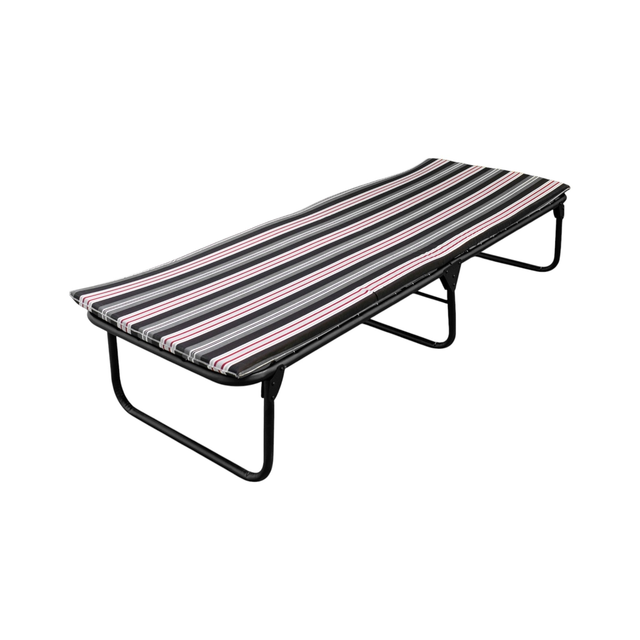 Catre Camastro Plegable / de Lona Reforzada + Colchón de Hule Espuma 3 cm