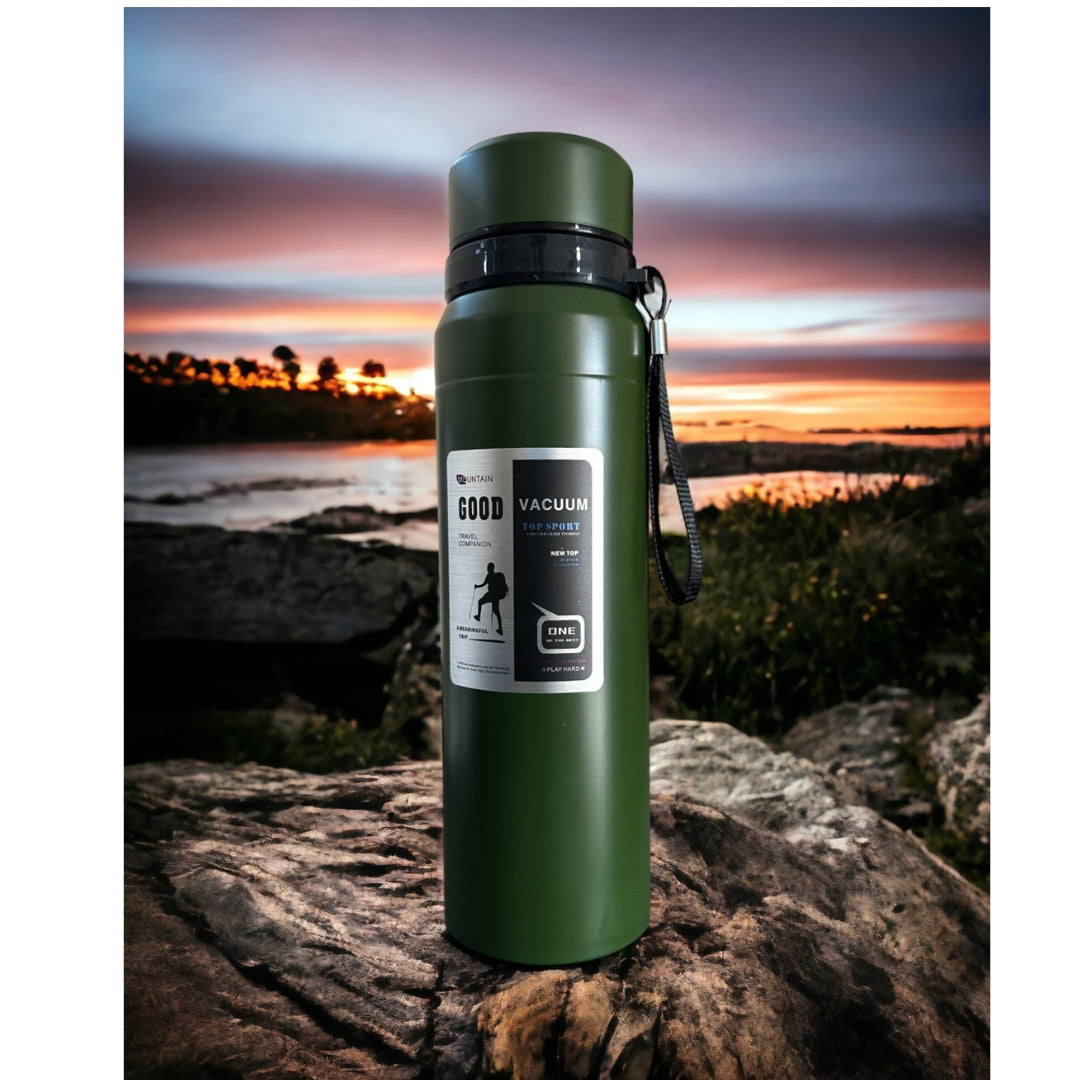 Double-layer stainless steel thermal bottle