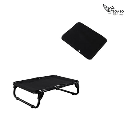 PEGASO KIT Bed/Cot + Mat for Small Dogs, 63 x 46.5 x 18.5 cm (Mod KM-CH)