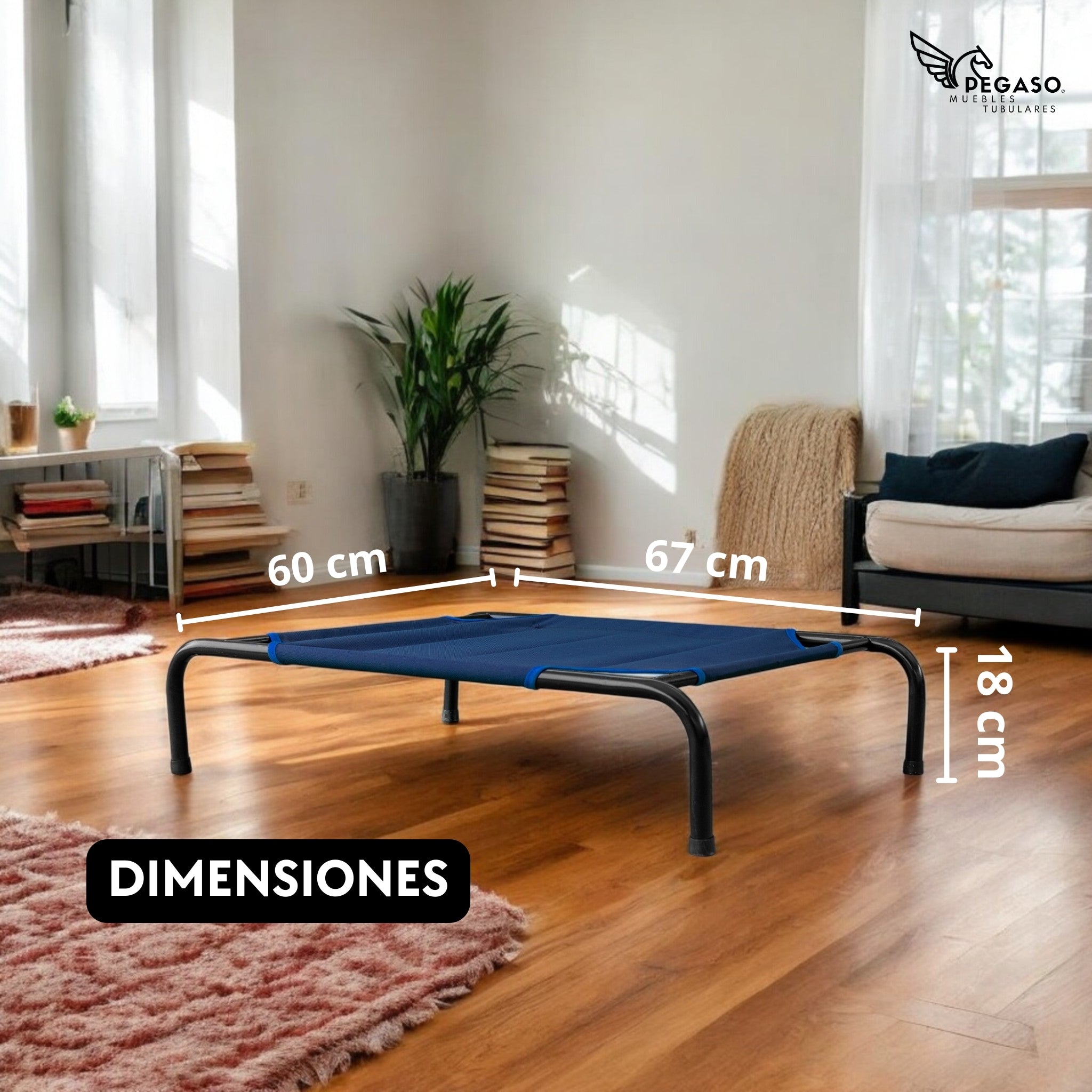 Cama Elevada para Perro tamaño Mediano, Desarmable (KM-MD-DES)
