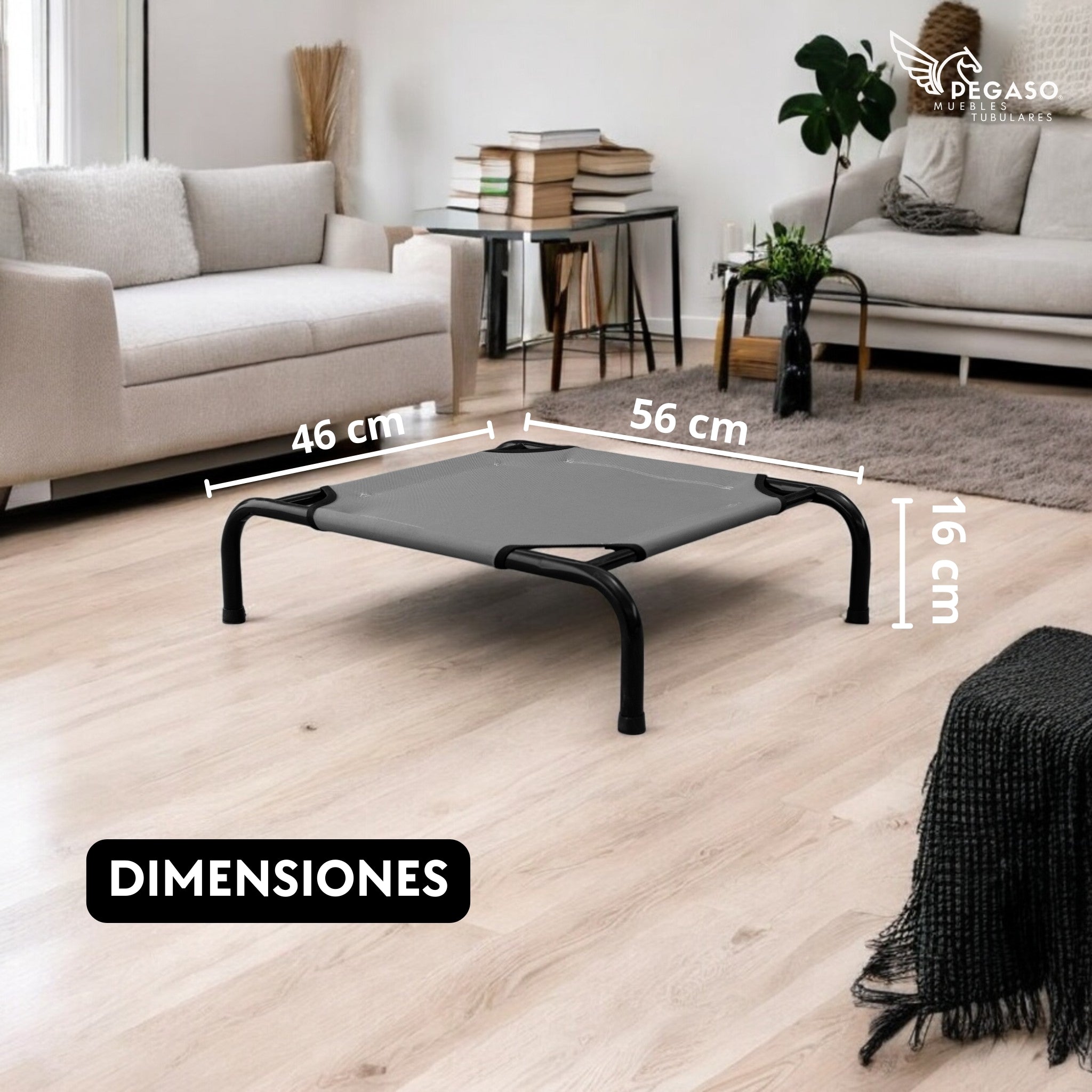 Cama Elevada para Perro tamaño Chico, Desarmable (KM-CH-DES)