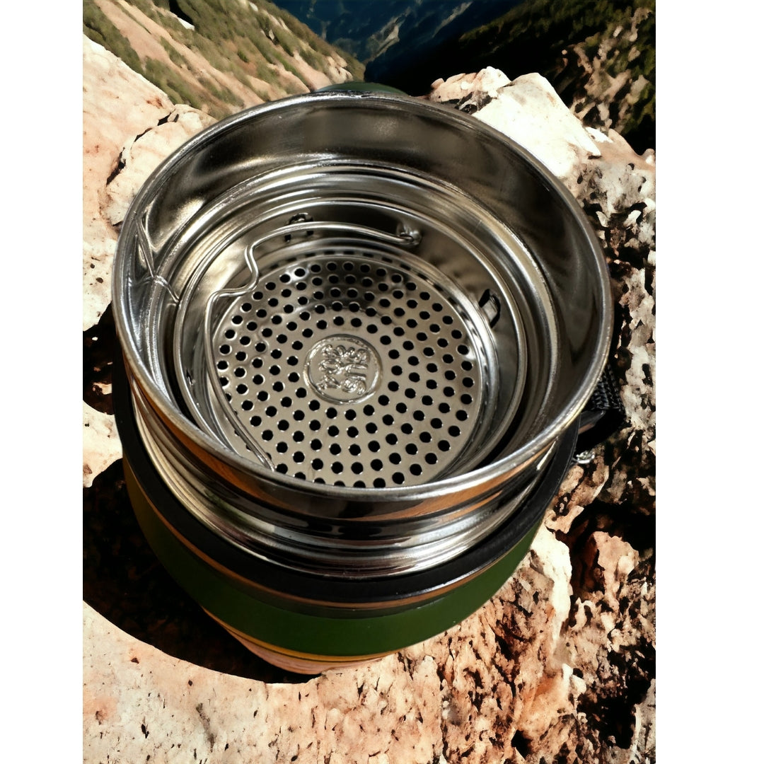 Double-layer stainless steel thermal bottle
