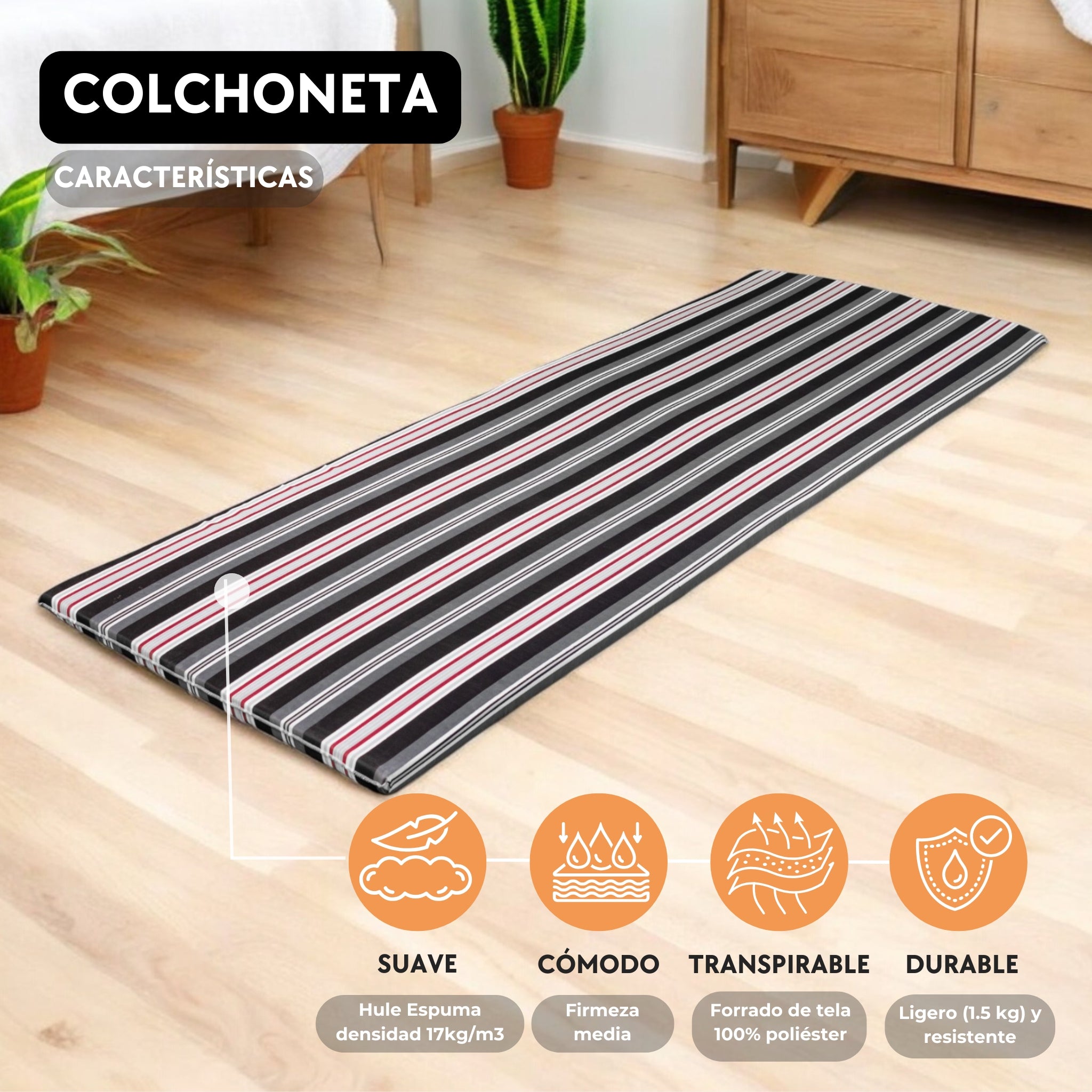 Pegaso Cot Mat / Foam Rubber 3 cm