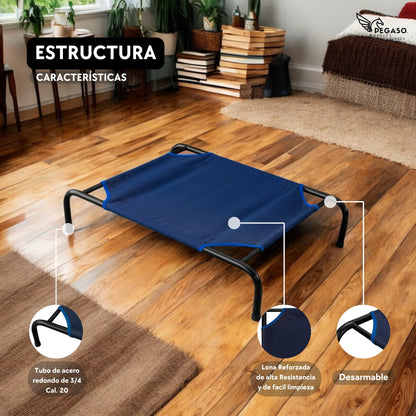 Cama Elevada para Perro tamaño Mediano, Desarmable (KM-MD-DES)