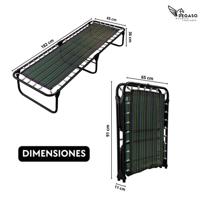 Folding Plastic Mesh Cot Bed / Classic (KS Model)