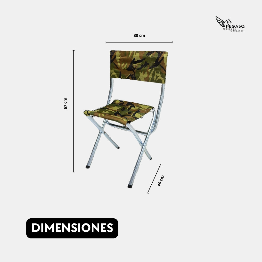 Silla Banquillo Portátil + Bolsa Camping