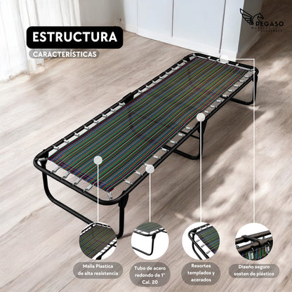 Folding Plastic Mesh Cot Bed / Classic (KS Model)