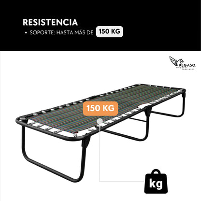 Folding Plastic Mesh Cot Bed / Classic (KS Model)