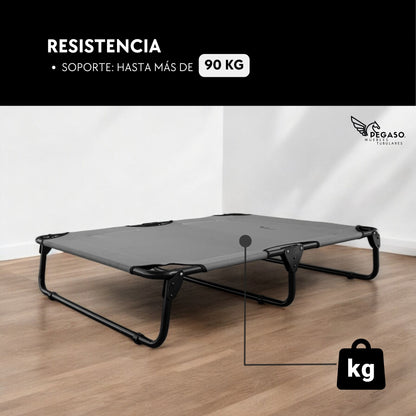 PEGASO Extra Large Elevated Dog Bed, 122x92x18 cm (Mod KM-EG)