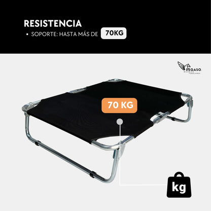 PEGASO Elevated Dog Bed for Large Dogs, 92.5x76x18 cm (Mod KM-GD)
