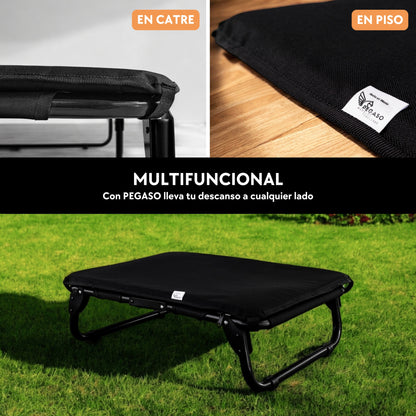 PEGASO KIT Bed/Cot + Mat for Small Dogs, 63 x 46.5 x 18.5 cm (Mod KM-CH)