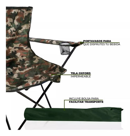 Silla Camping / Playa + Bolsa