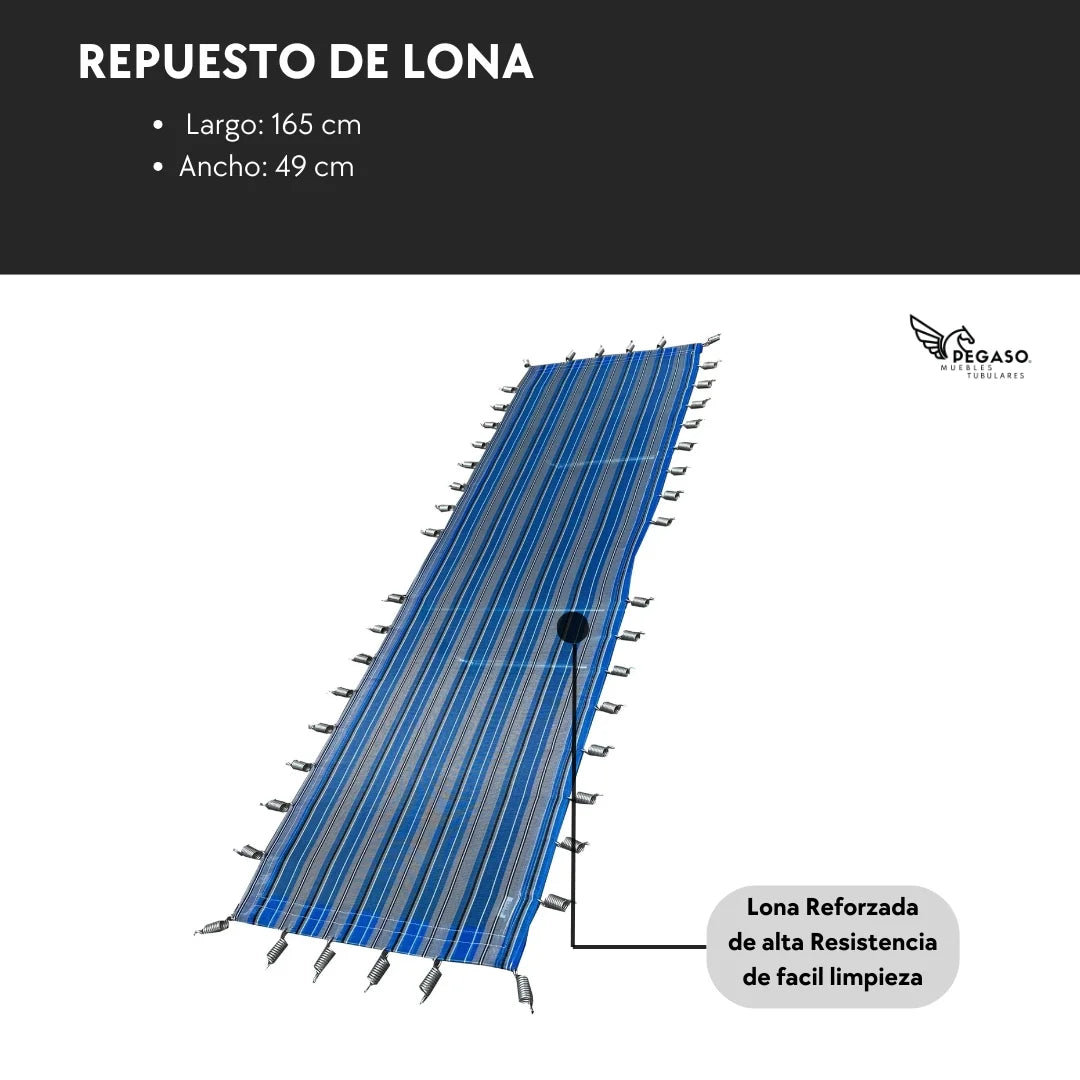 Plastic Mesh with Spring for Replacement Cot – Pegaso Mod (KS, KSL, KSA)